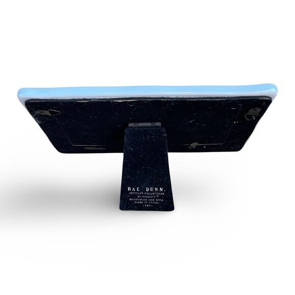 Farmhouse by MAGENTA Rae Dunn “Feliz Navidad ” Blue 4x6” Picture Frame Ceramic - Picture 6 of 6